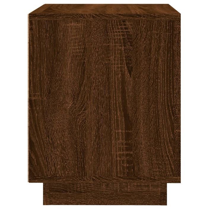 Tables de chevet 2pcs chêne marron 44x35x45cm bois d'ingénierie - Photo n°8