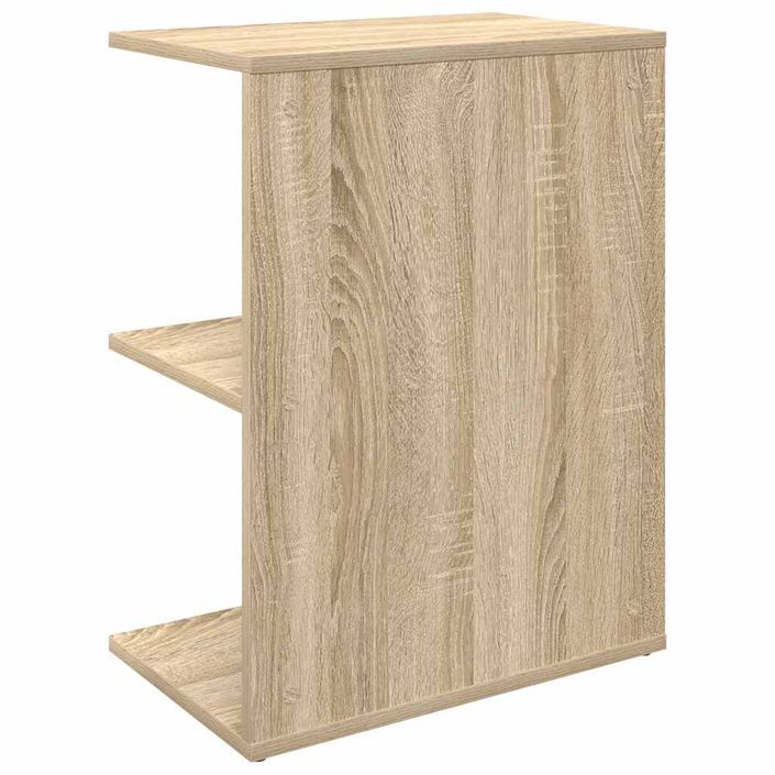 Tables de chevet 2pcs chêne sonoma 46,5x29x61cm bois ingénierie - Photo n°7