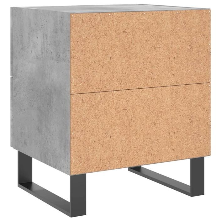 Tables de chevet 2pcs gris béton 40x35x47,5cm bois d’ingénierie - Photo n°9