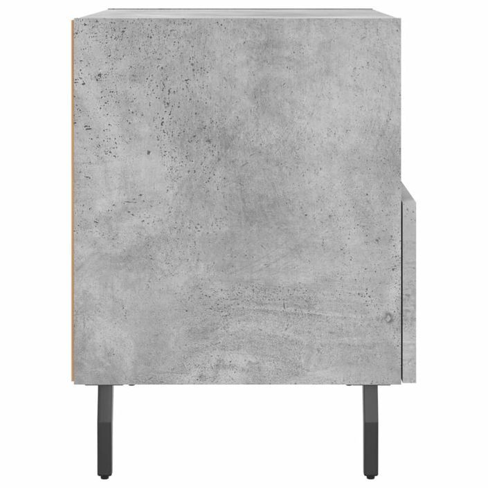 Tables de chevet 2pcs gris béton 40x35x47,5cm bois d’ingénierie - Photo n°8