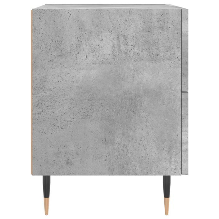 Tables de chevet 2pcs gris béton 40x35x47,5cm bois d’ingénierie - Photo n°7