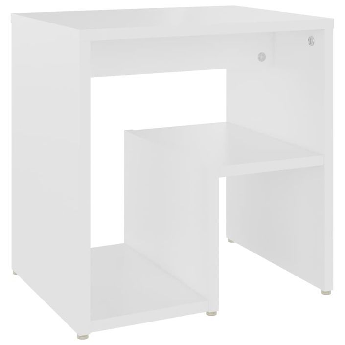 Tables de chevet blanche 40x30x40 cm Kivalo - Lot de 2 - Photo n°5