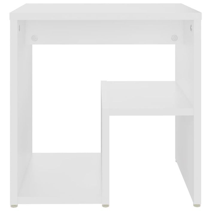 Tables de chevet blanche 40x30x40 cm Kivalo - Lot de 2 - Photo n°6