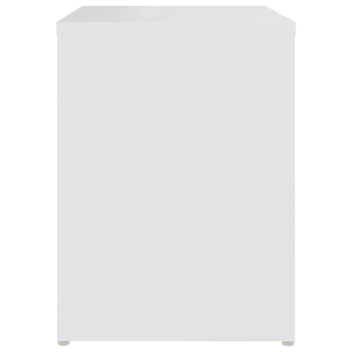 Tables de chevet blanche 40x30x40 cm Kivalo - Lot de 2 - Photo n°7