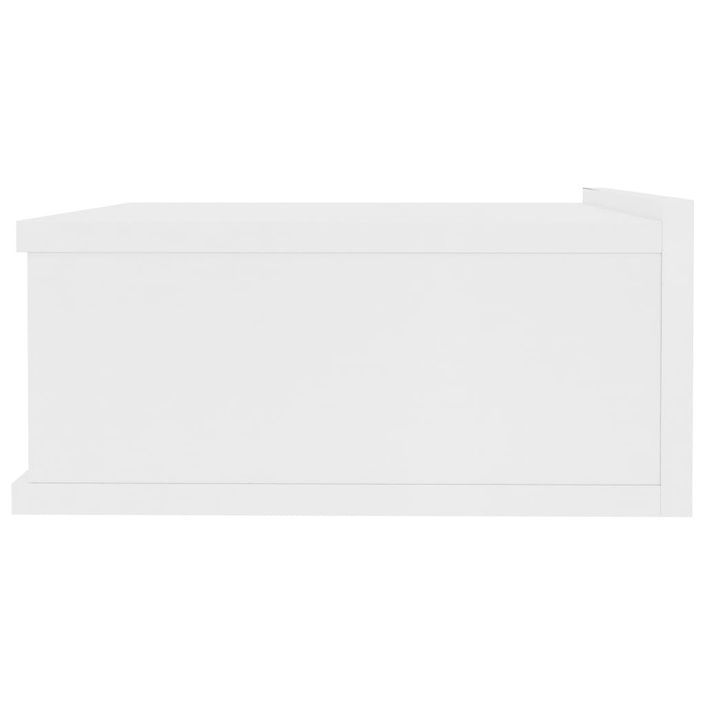 Tables de chevet flottantes 2 pcs Blanc 40x30x15 cm - Photo n°5