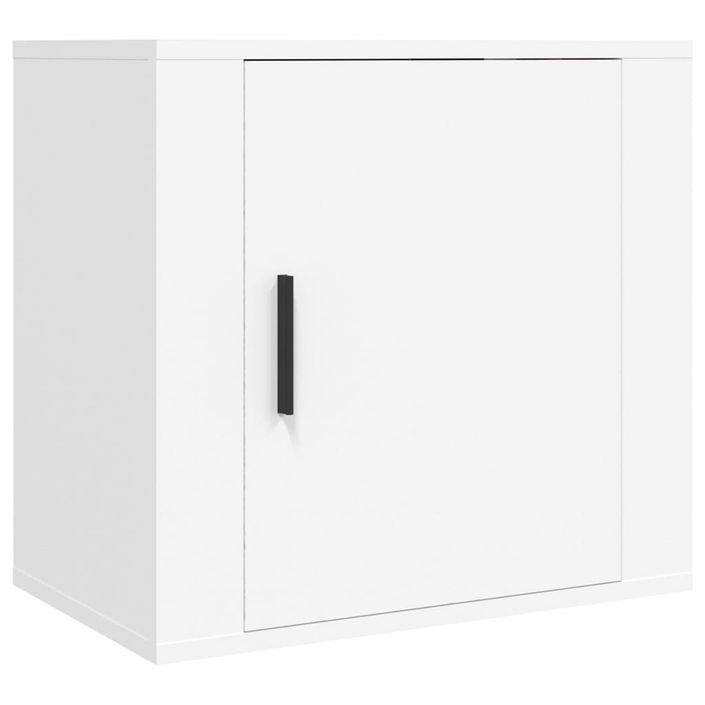 Tables de chevet murales 2 pcs Blanc 50x30x47 cm - Photo n°5