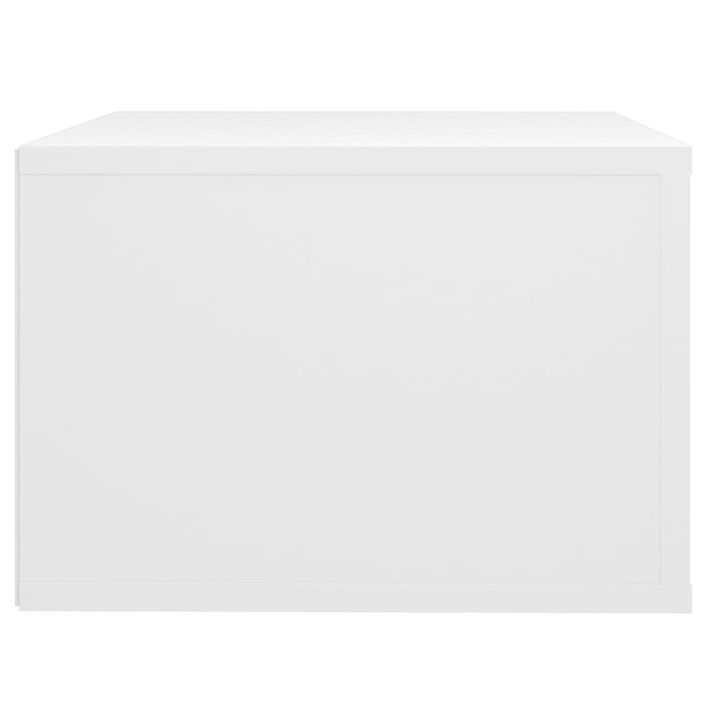 Tables de chevet murales 2 pcs Blanc 50x36x25 cm - Photo n°9