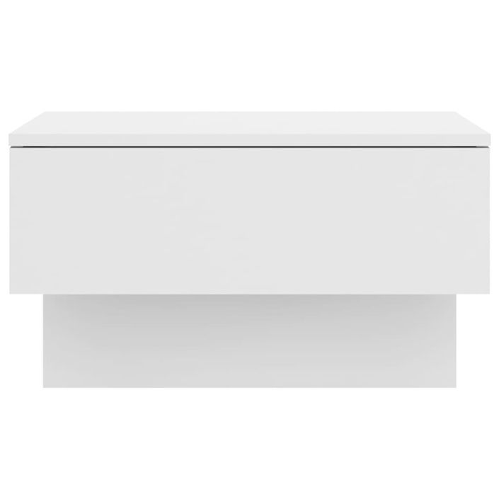 Tables de chevet murales 2 pcs Blanc - Photo n°6