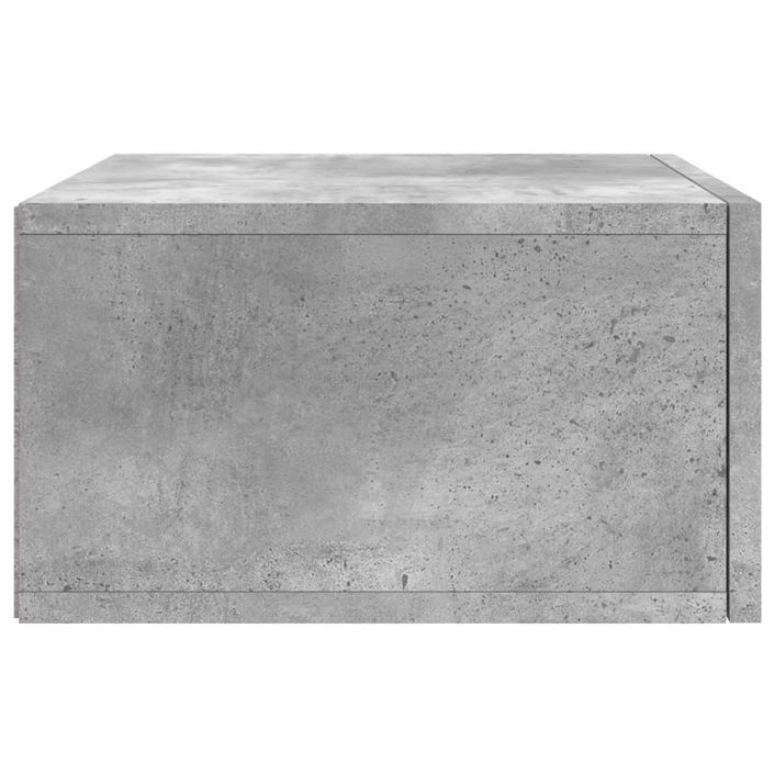 Tables de chevet murales 2 pcs gris béton 35x35x20 cm - Photo n°8