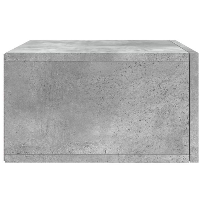 Tables de chevet murales 2 pcs gris béton 35x35x20 cm - Photo n°8