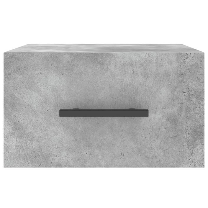 Tables de chevet murales 2 pcs gris béton 35x35x20 cm - Photo n°6