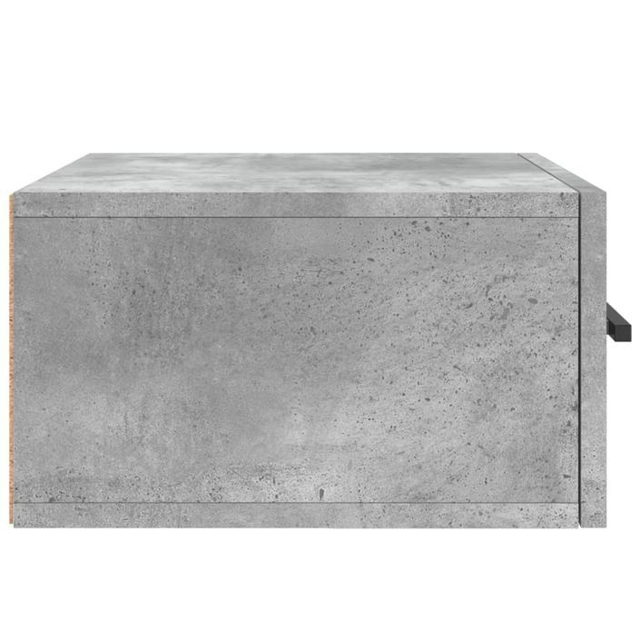 Tables de chevet murales 2 pcs gris béton 35x35x20 cm - Photo n°8