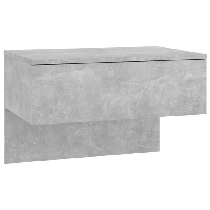 Tables de chevet murales 2 pcs Gris béton - Photo n°5