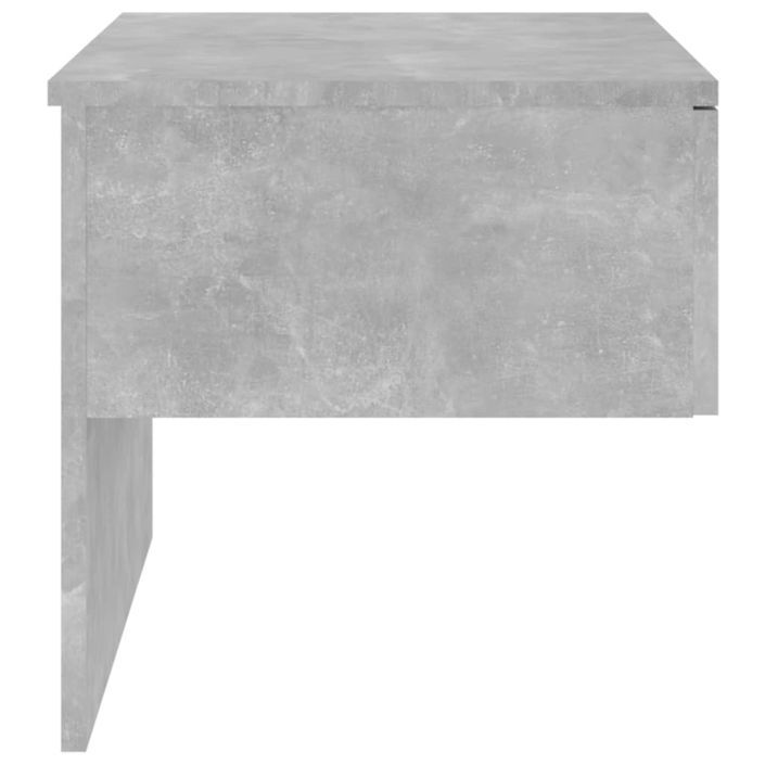 Tables de chevet murales 2 pcs Gris béton - Photo n°7