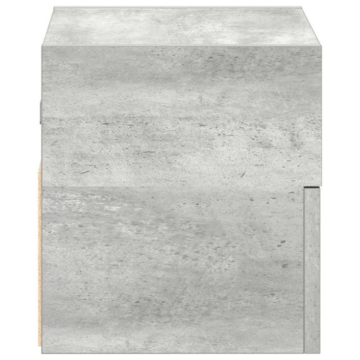 Tables de chevet murales 2 pcs gris béton 45x26x28,5 cm - Photo n°6