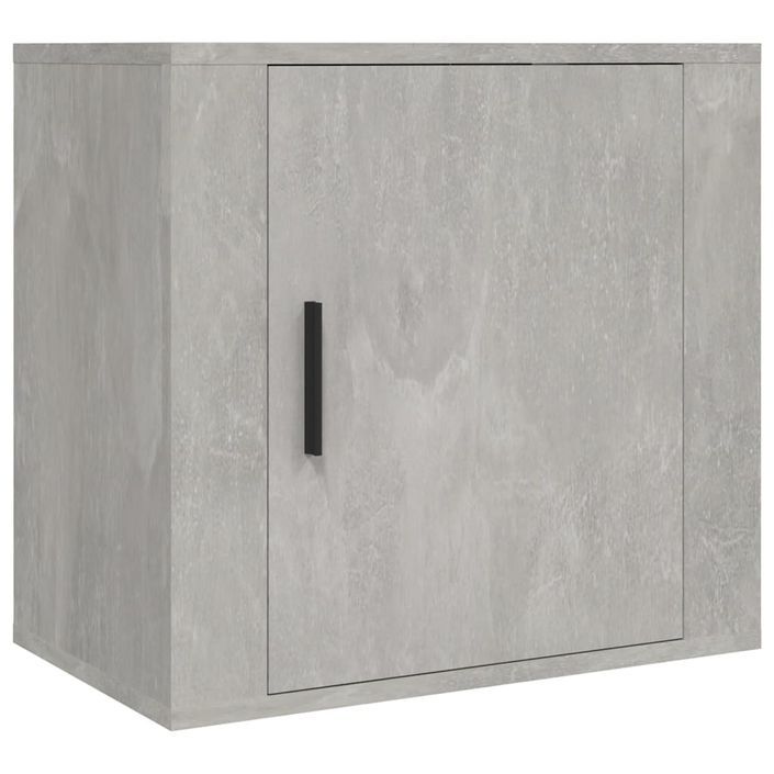 Tables de chevet murales 2 pcs Gris béton 50x30x47 cm - Photo n°5