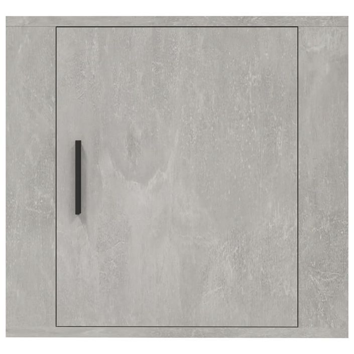 Tables de chevet murales 2 pcs Gris béton 50x30x47 cm - Photo n°6