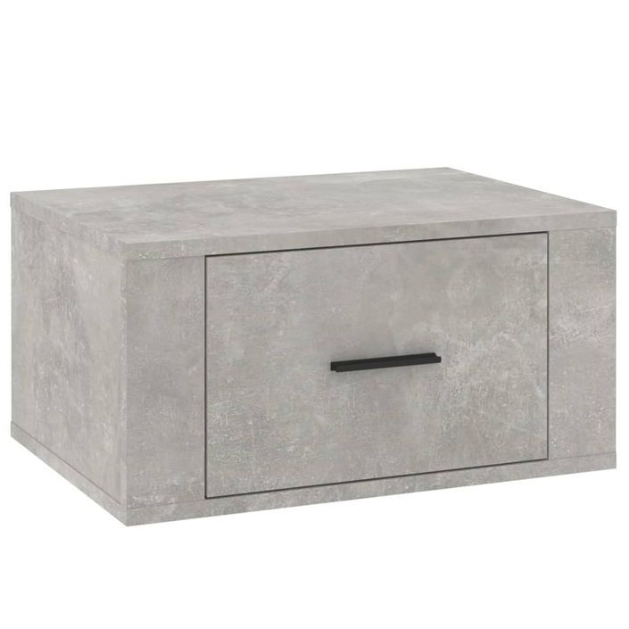 Tables de chevet murales 2 pcs Gris béton 50x36x25 cm - Photo n°6