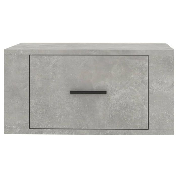 Tables de chevet murales 2 pcs Gris béton 50x36x25 cm - Photo n°7