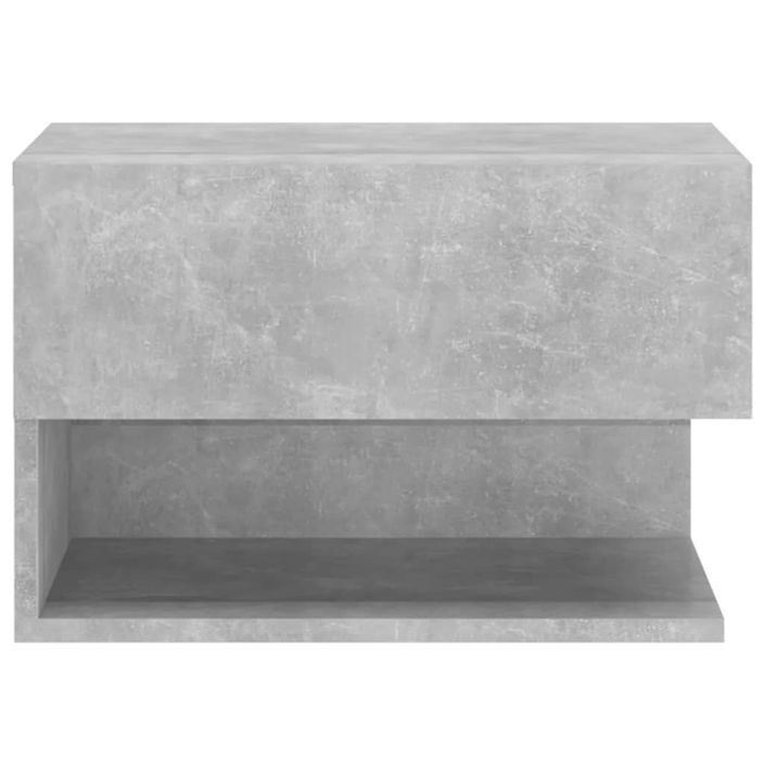 Tables de chevet murales 2 pcs Gris béton - Photo n°6