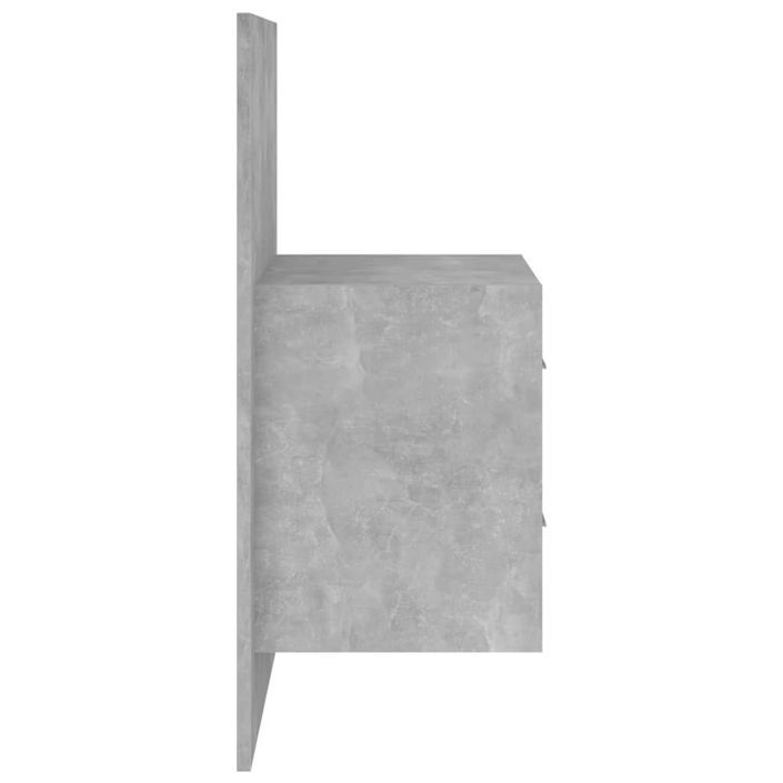 Tables de chevet murales 2 pcs Gris béton - Photo n°7