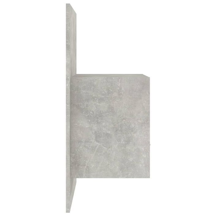 Tables de chevet murales 2 pcs Gris béton - Photo n°8