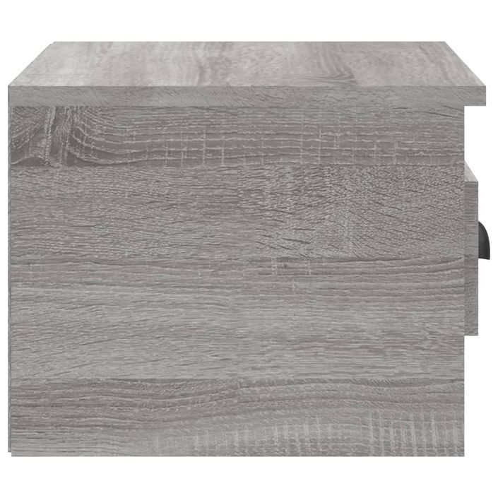 Tables de chevet murales 2 pcs sonoma gris 41,5x36x28 cm - Photo n°8