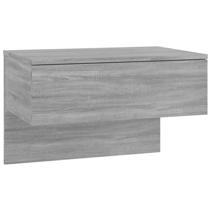 Tables de chevet murales 2 pcs Sonoma gris - Photo n°5