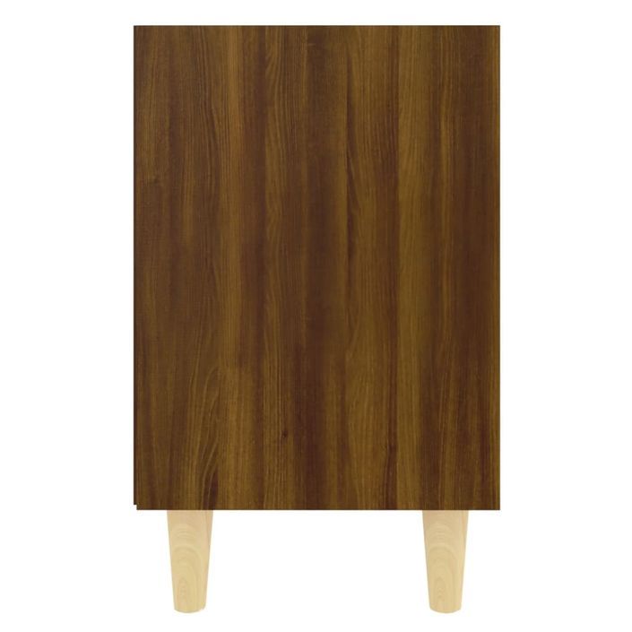 Tables de chevet pieds en bois 2 pcs Chêne marron 40x30x50 cm - Photo n°6