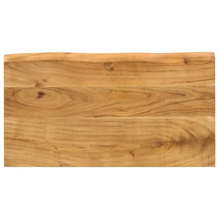 Tables gigognes 3 pcs avec bord vivant bois massif d'acacia - Photo n°6