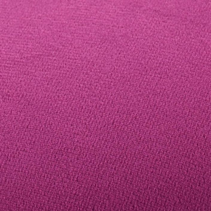 Tabouret bas design velours violet et metal doré Sinza - Photo n°2