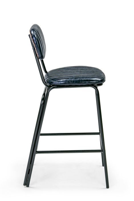 Tabouret de bar acier bleu Debbie hauteur d'assise 74 cm - Photo n°8