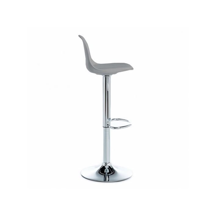 Tabouret de bar gris Eclipse - Photo n°3