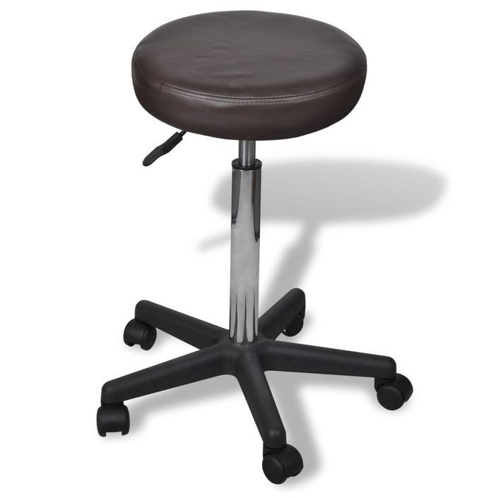 Tabouret de bureau Marron - Photo n°1