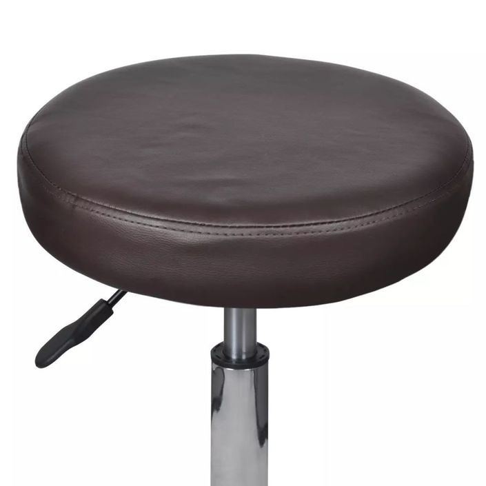 Tabouret de bureau Marron - Photo n°2