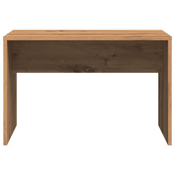 Tabouret de toilette chêne artisanal 70x35x45cm bois ingénierie - Photo n°4