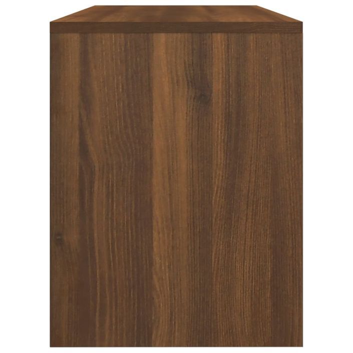 Tabouret de toilette Chêne marron 70x35x45 cm Bois d'ingénierie - Photo n°5