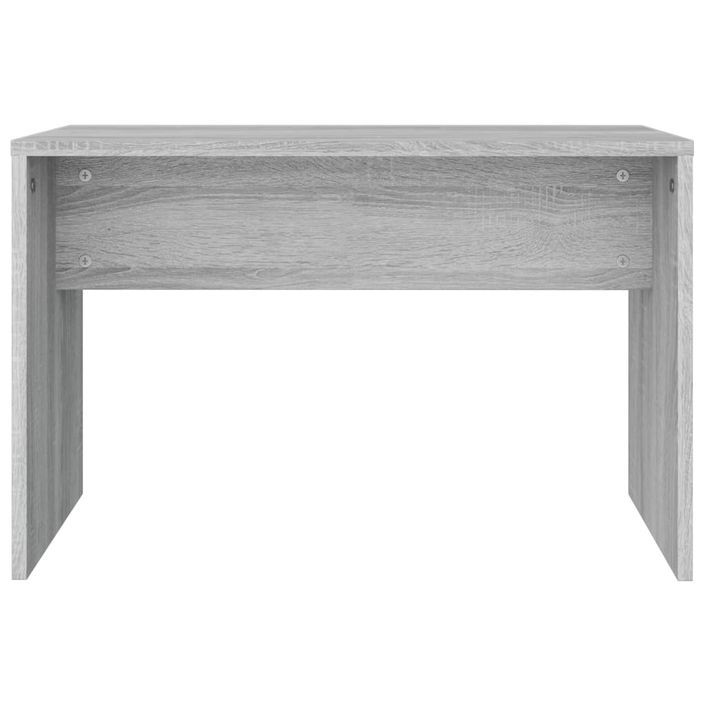 Tabouret de toilette Sonoma gris 70x35x45 cm Bois d'ingénierie - Photo n°4