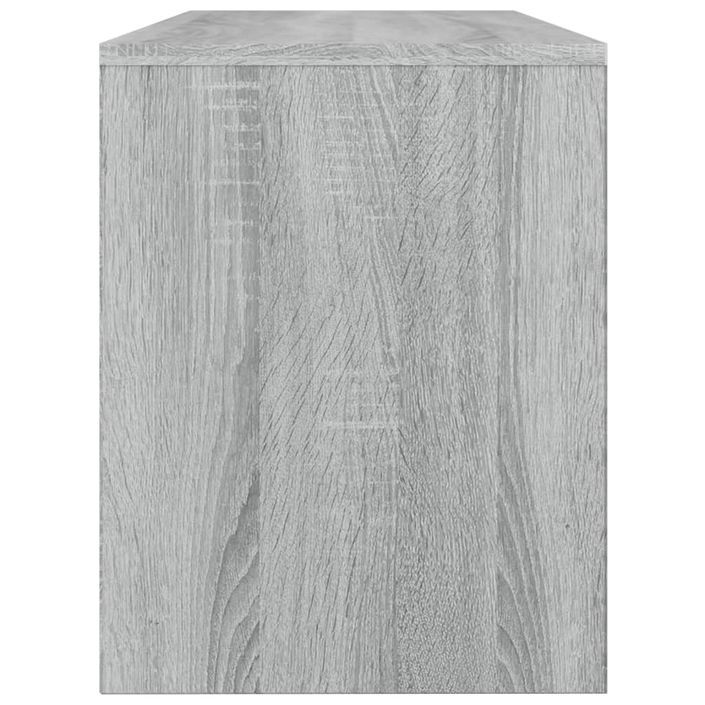 Tabouret de toilette Sonoma gris 70x35x45 cm Bois d'ingénierie - Photo n°5