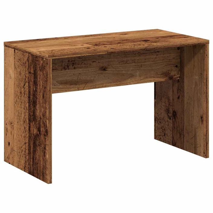 Tabouret de toilette vieux bois 70x35x45 cm bois d'ingénierie - Photo n°2