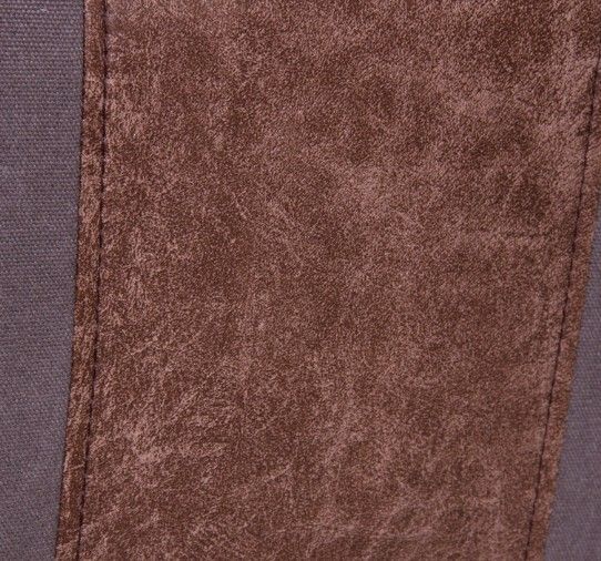Tabouret tissu marron et pieds bouleau massif clair Ariana - Photo n°4