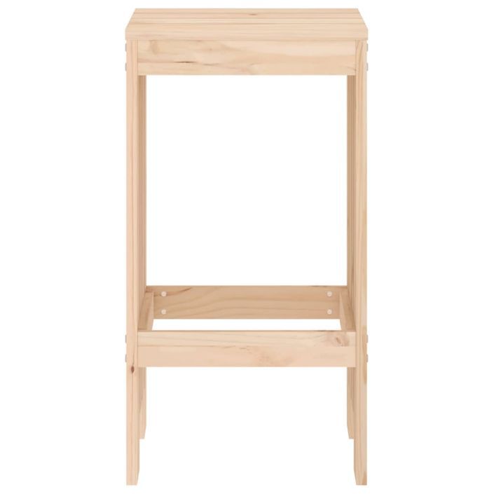 Tabourets de bar 2 pcs 40x36x75 cm bois massif de pin - Photo n°4