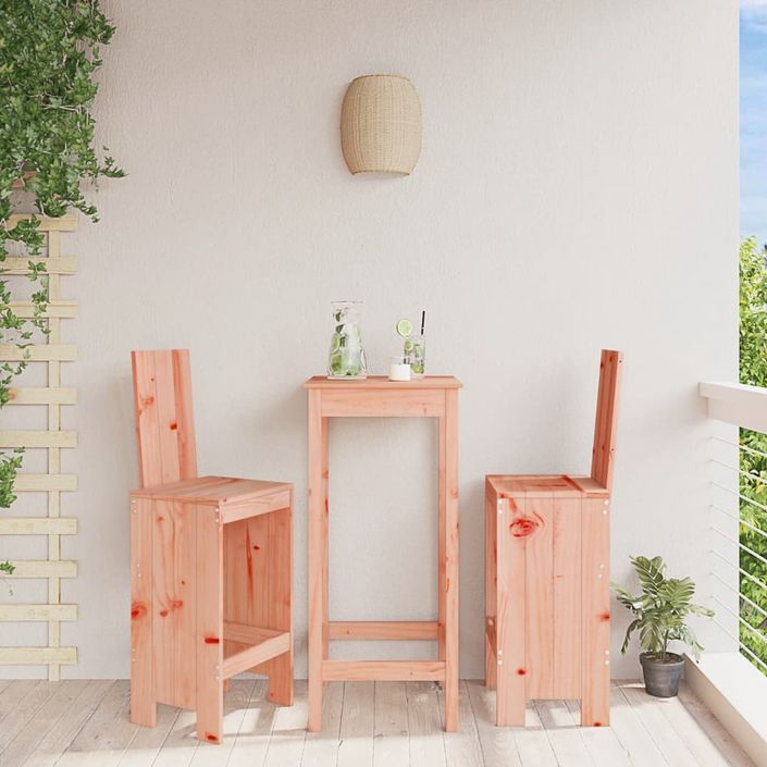 Tabourets de bar 2 pcs 40x42x120 cm bois massif douglas - Photo n°2