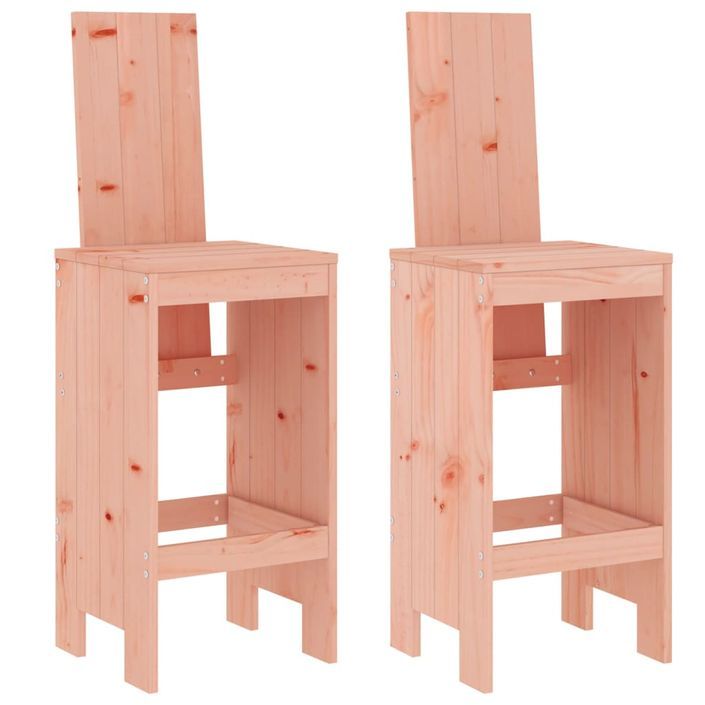 Tabourets de bar 2 pcs 40x42x120 cm bois massif douglas - Photo n°1