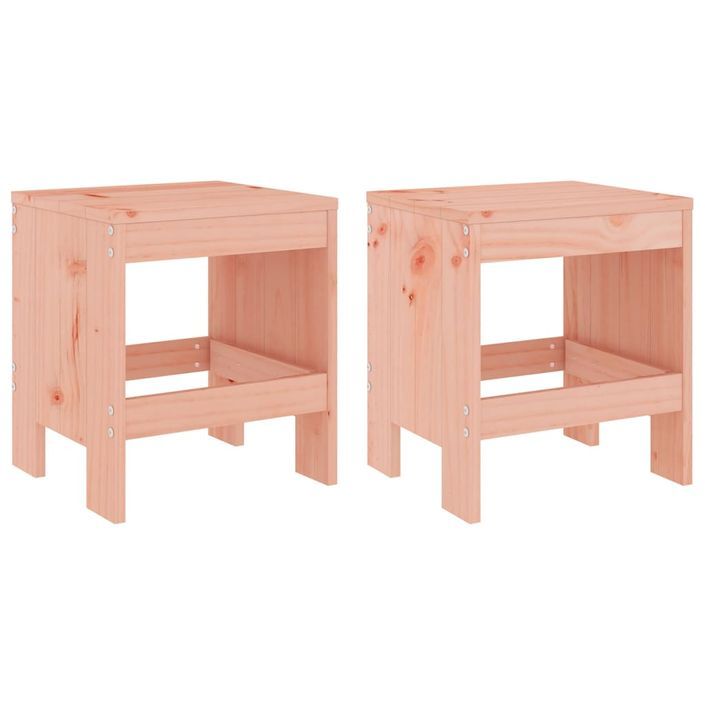 Tabourets de jardin 2 pcs 40x36x45 cm bois massif Douglas - Photo n°1