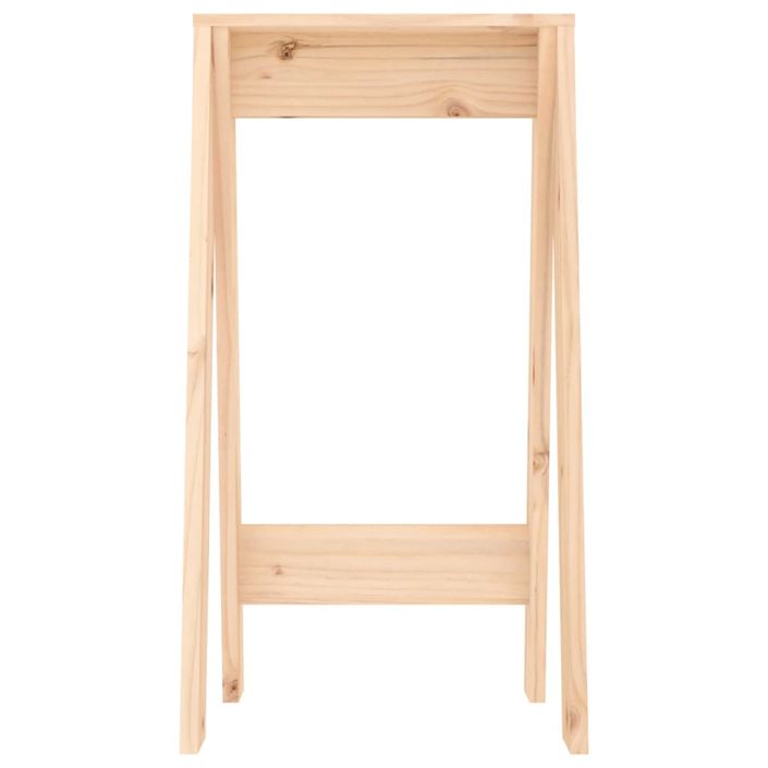 Tabourets lot de 2 40x40x75 cm bois massif de pin - Photo n°6