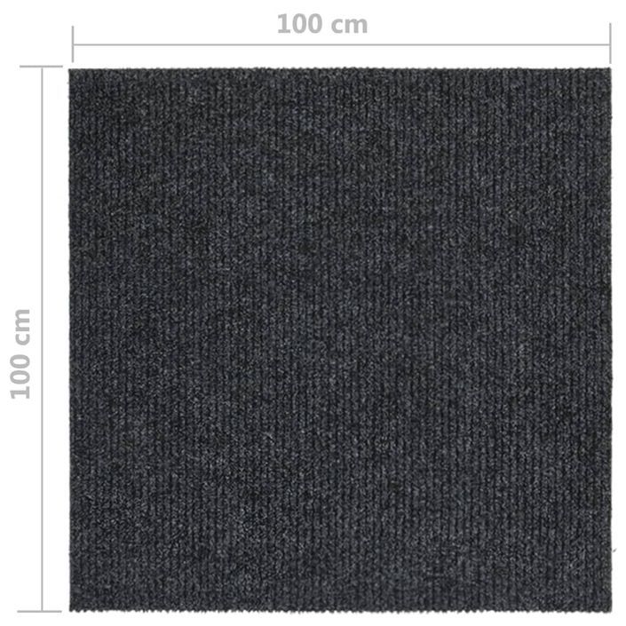 Tapis 100x100 cm Anthracite - Photo n°6