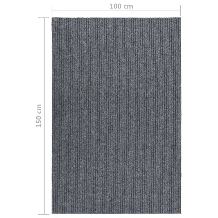 Tapis 100x150 cm Gris - Photo n°6