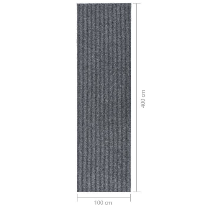 Tapis 100x400 cm Gris - Photo n°7