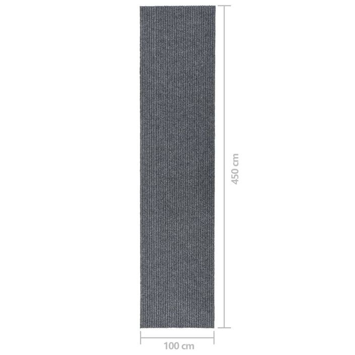 Tapis 100x450 cm Gris - Photo n°7